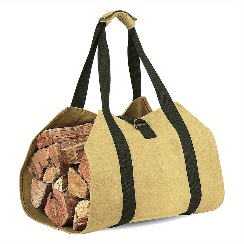 

Heavy-duty Oxford Firewood Log Carrier, Portable Multifunctional Wood Storage Tote Bag For Camping And Hiking