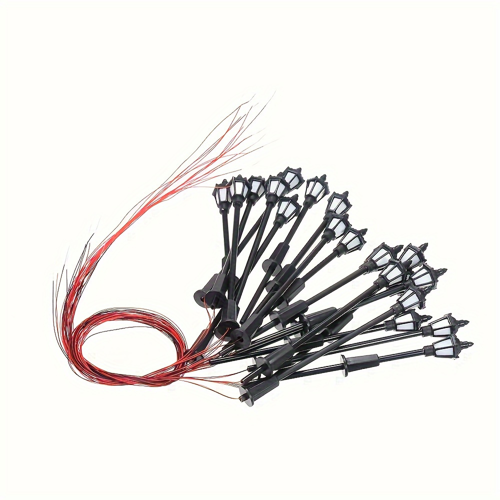 3V LED Model Bahçe Işıkları - Kendi Yapımı Tren Modelleri, Kum Plakaları ve Yollar için İdeal - Model Tutkunları için Mükemmel Doğum Günü, Yılbaşı, Cadılar Bayramı ve Paskalya Hediyesi!