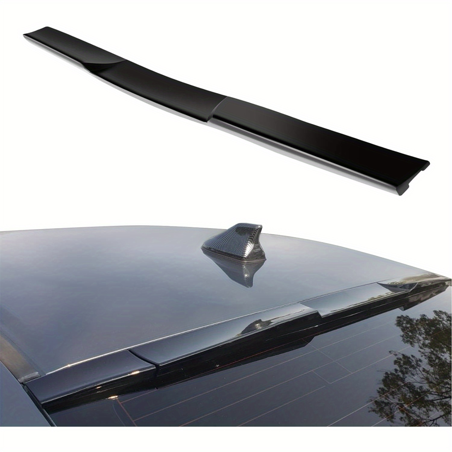TEMU Scitoo Universal Black Top Roof Wing Exterior Accessories Styling Kits