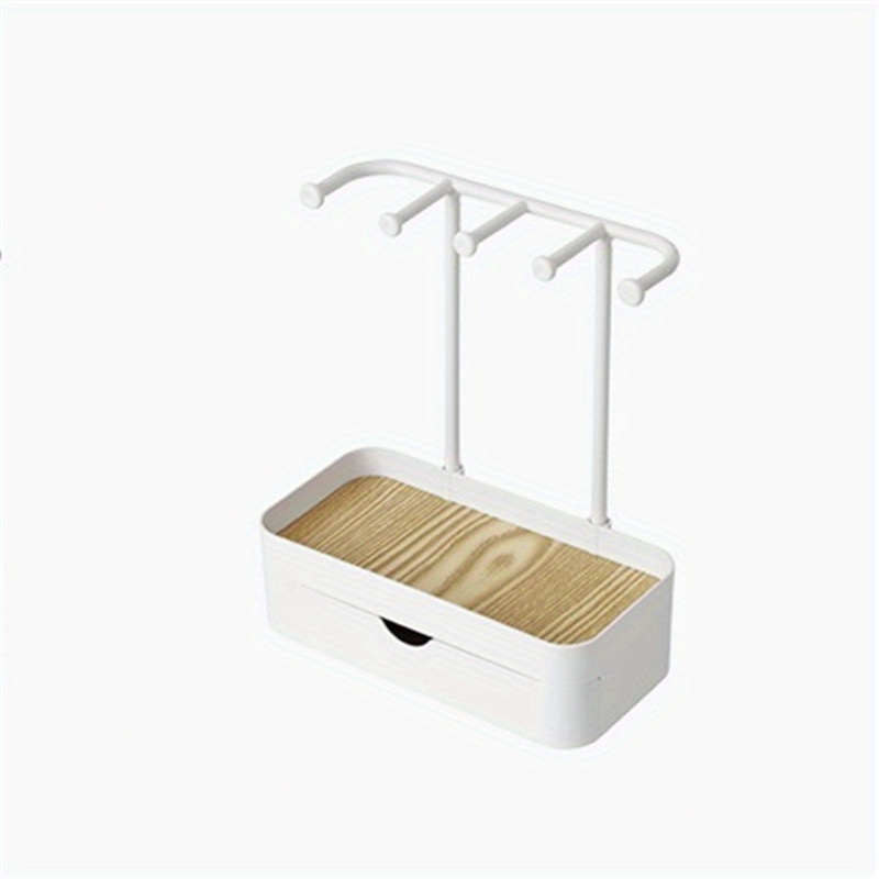 TEMU 1pc Household Jewelry Rack, Storage Hanging Rack, For Necklace Ring Earring Hair Accessories, Exquisite Display Rack