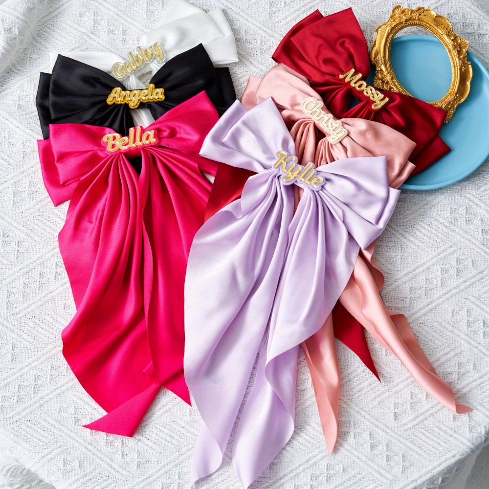 

Customizable Bow Barrette For Women, , , For Outfits, Applicable 14+ -