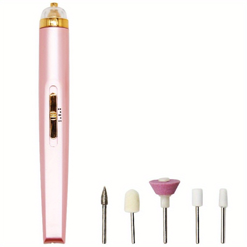 

Home Electric Nail Polisher Pen Portable Nail Grinder Low Noise Professional Manicure Pedicure Set