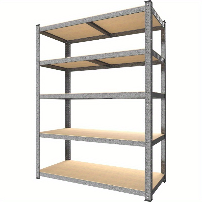 

Storage Shelves - 5 Tier 35.5" W X 15.75" D X 71" H Adjustable Garage Storage Shelving, Metal Storage Utility Rack Shelf Unit For Warehouse Pantry Closet Kitchen, Black