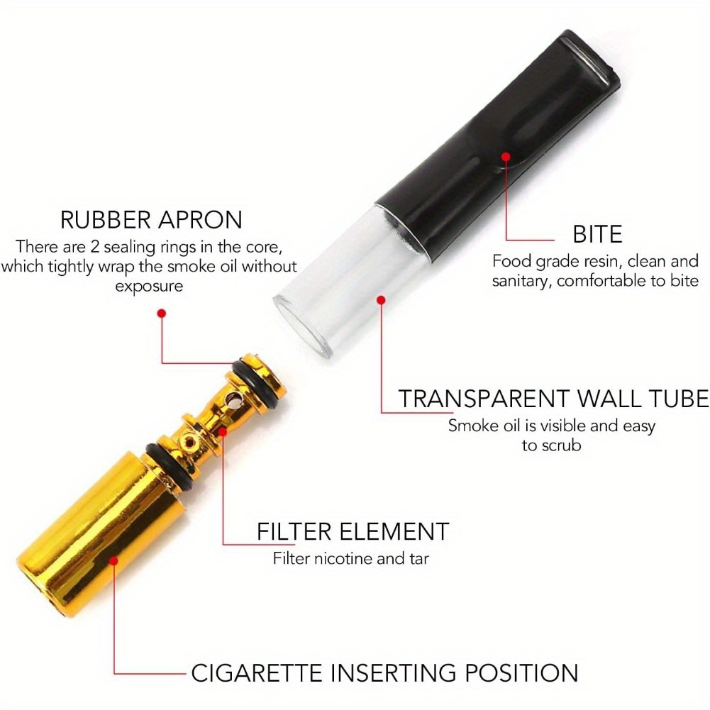 cigarette filter holder 5 pack reusable filter holder reduce