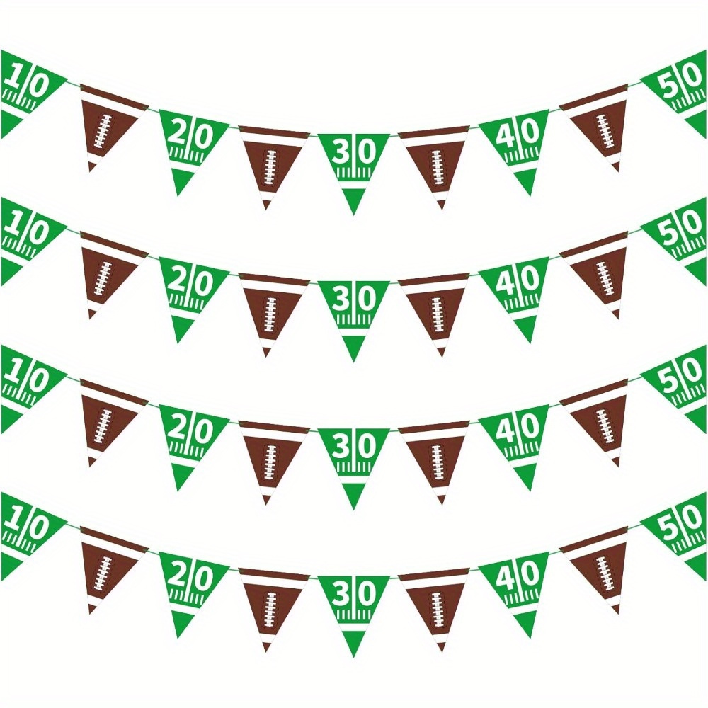 

4pcs Set - Pennants & Flags For Birthday Decorations