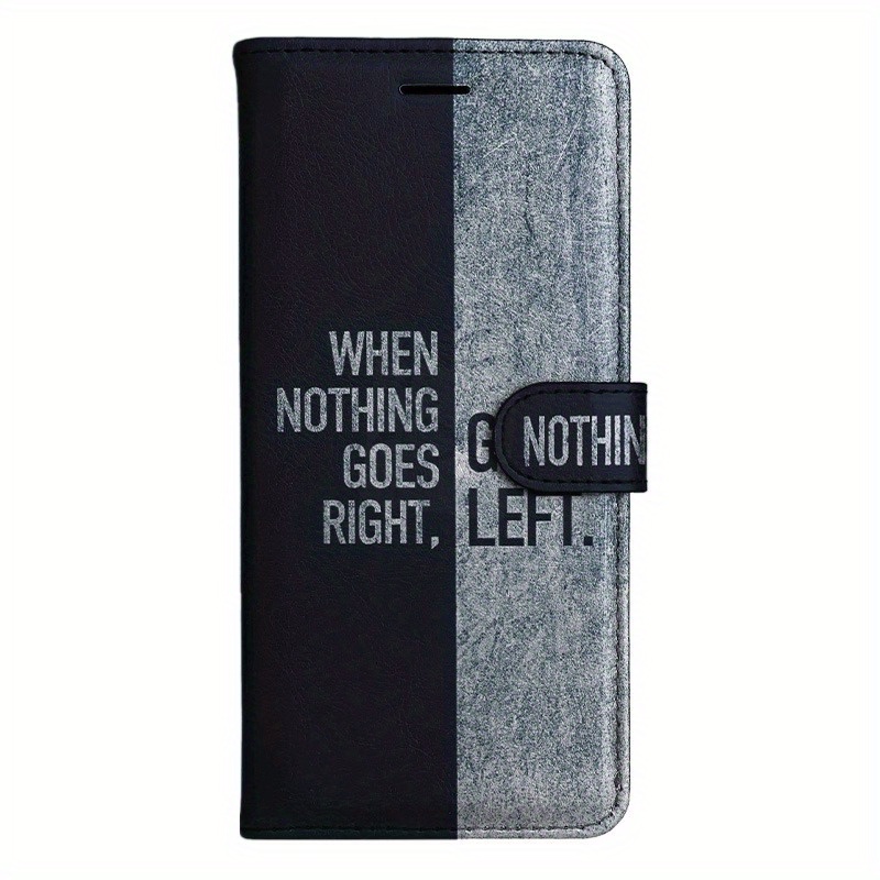 TEMU Phone Case: Motivational Pu Flip Wallet Case For S8 S9 S10 M10 A30s A50s Note 10 20 A10s A20s A51 A71 S20 A11 A31 S20 S21 A42 A12 M12 A32 A52s