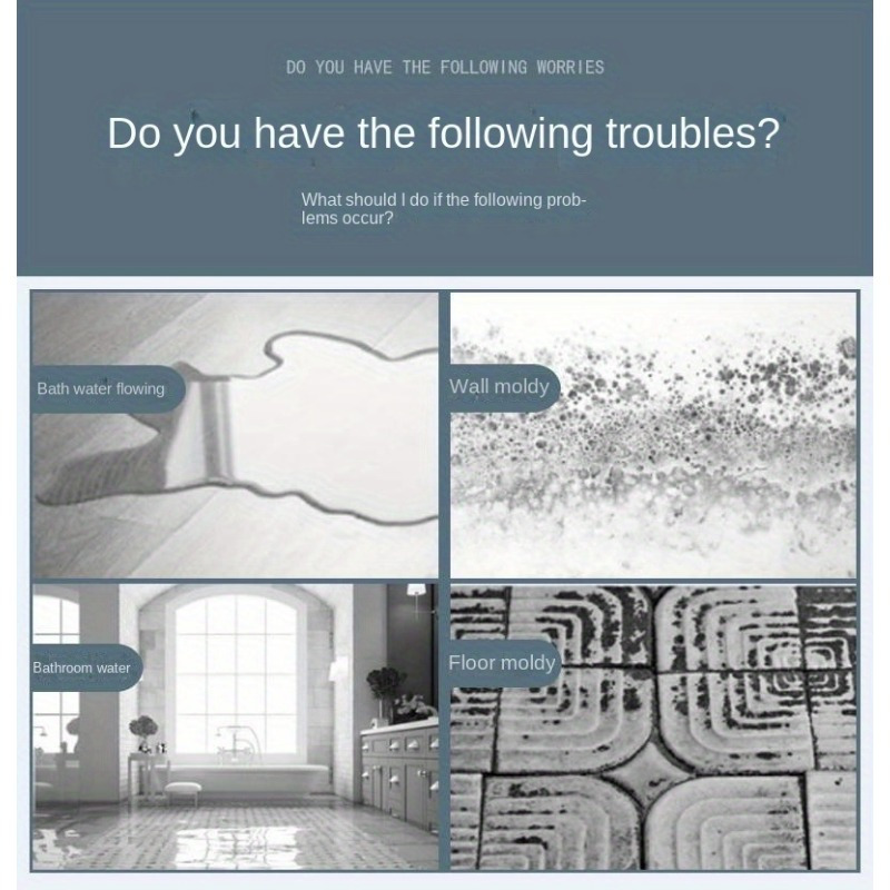 Barriera Antiacqua Per Doccia - Guarnizione In Silicone Per Evitare Fuoriuscite - Foto 8