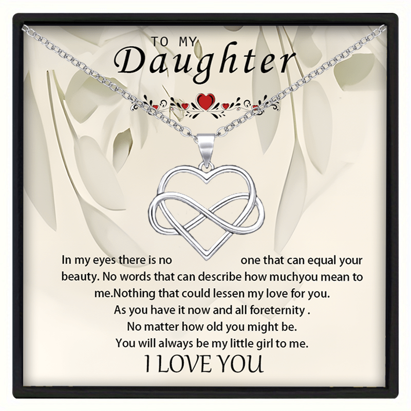 TEMU Creative Elegant Pendant Necklace Box Card For Granddaughter Birthday Party Gift Holiday Gift