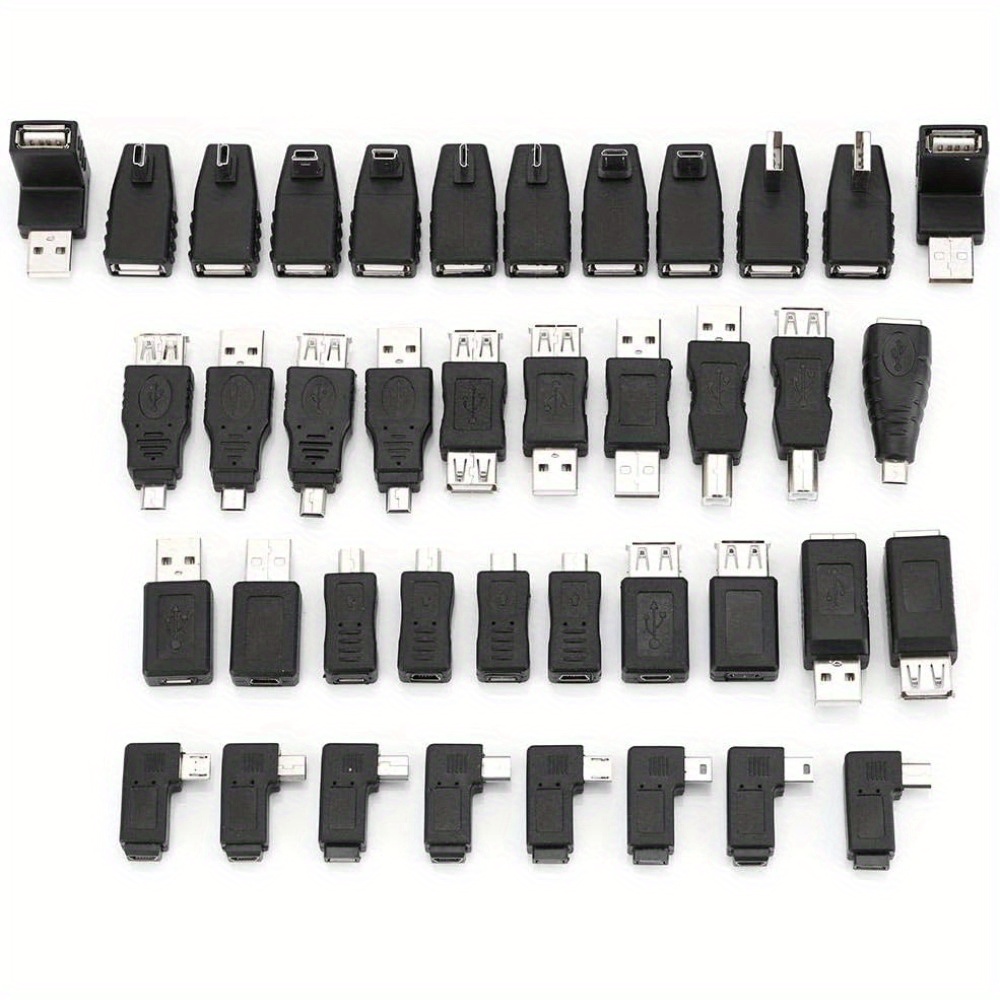 

Usb Adapter Kit, 40pcs Multiple Usb2.0 Adapter Converter Connectors, Compatible Usb1.1/1.0