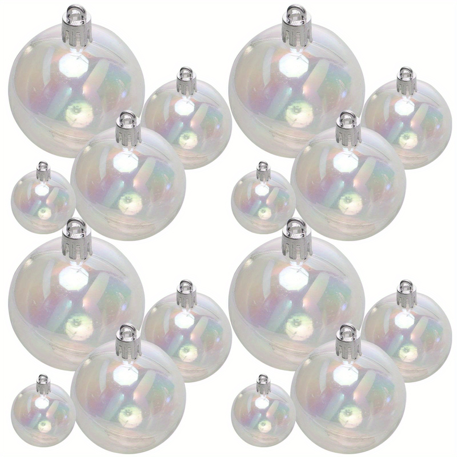 

18pcs Christmas Baubles Round Balls Xmas Tree Party Balls Ornament (mixed Style)