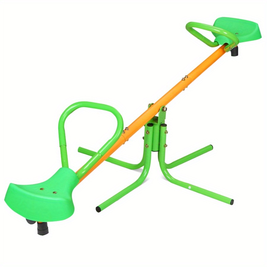 

360 Degree Rotation Outdoor Kids Spinning Seesaw Sit And Spin Totter Outdoor Swivel Totter For Backyard