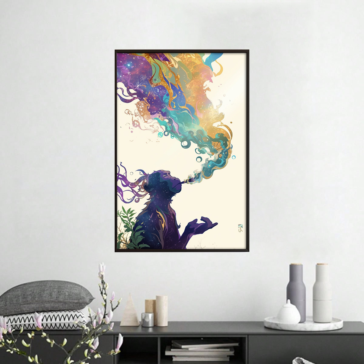 Vibrant Cartoon Monkey Canvas Art Print Frameless - Temu