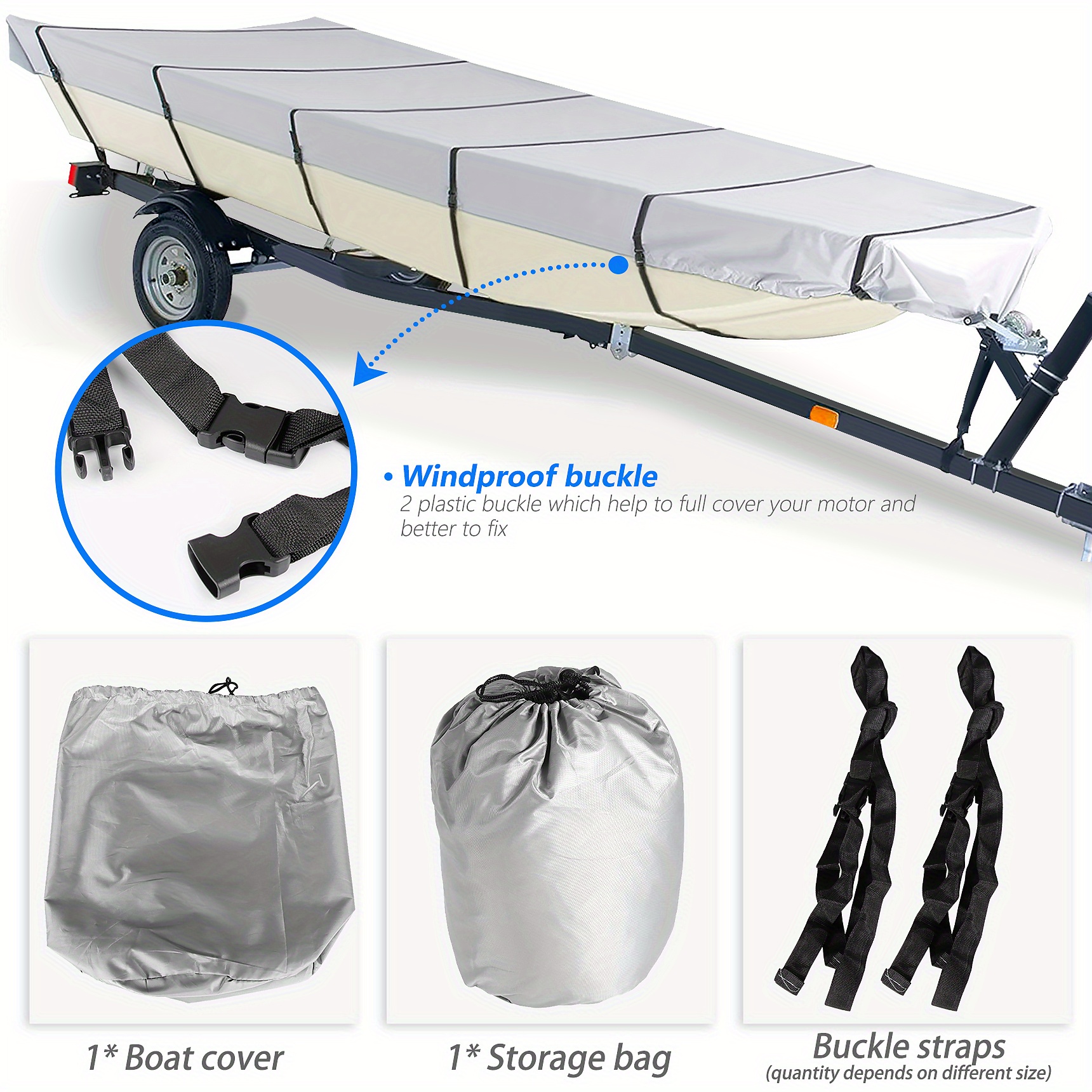 TEMU 210d For 12ft 14ft 16ft 18ft L Width Up To 56'' 70'' 75