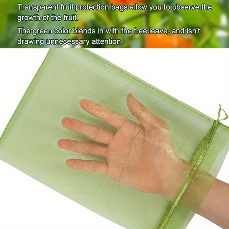 50   polyester fruit protection bags insect netting for garden plant pest barrier mesh for   tomatoes strawberries details 4