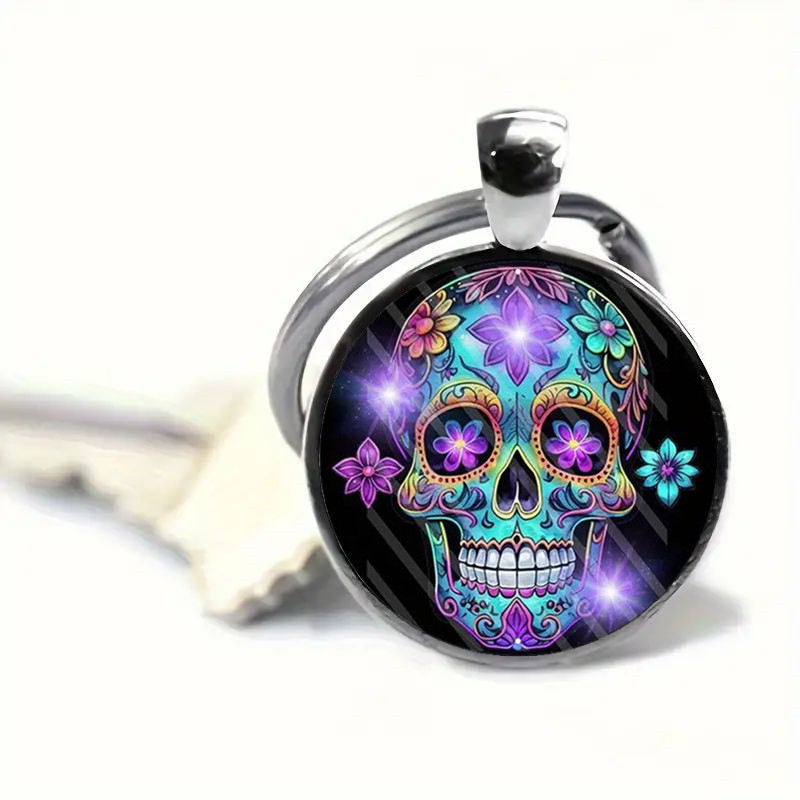 

1pc Zinc Alloy Skull Keychain - Skull Key , Time Gem Pendant For , For , , 's Day