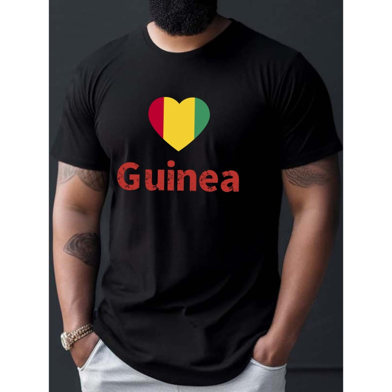 

Guinea Print Tee Shirt, Tees For Men, Casual Short Sleeve T-shirt For Summer