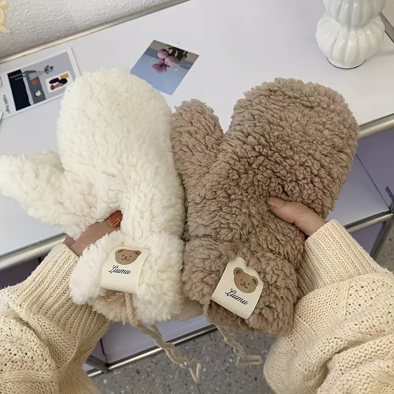 

Women's Gloves, Polyester Fleece , Non-stretch , Or , Pattern