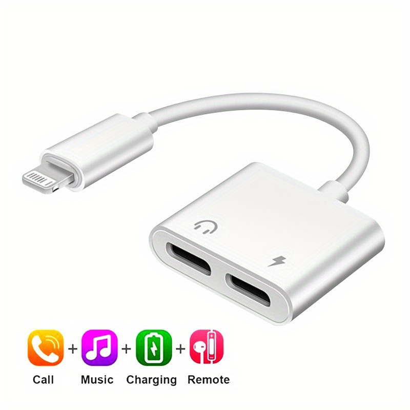 for iPhone to Headset Adapter/* Converter: Charge Listen to Music  Simultaneously for iPhone