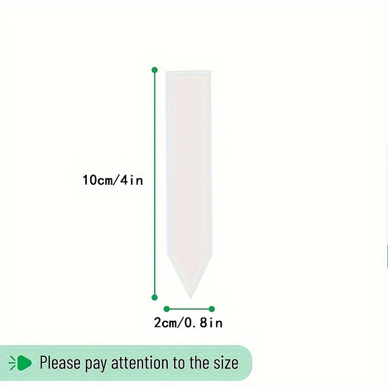 

100-pack Weatherproof White Plastic Garden Labels – Durable, Reusable Outdoor Plant Tags, Uv Resistant Marker For Nursery & Garden