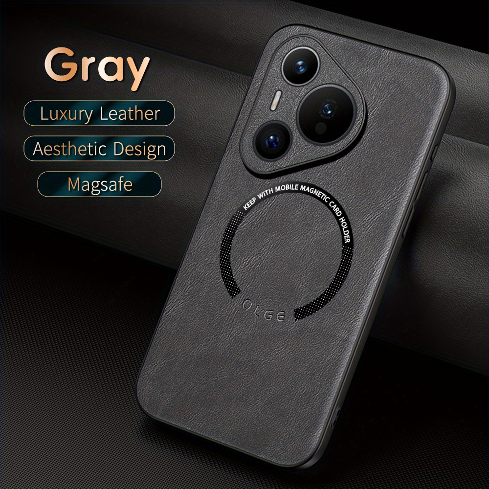 luxury PU leather phone case for HUAWEI P70 Ultra/P70pro+/P60pro/P50/P40 Support magnetic, Support car holder, protective, high-quality_voghion.com