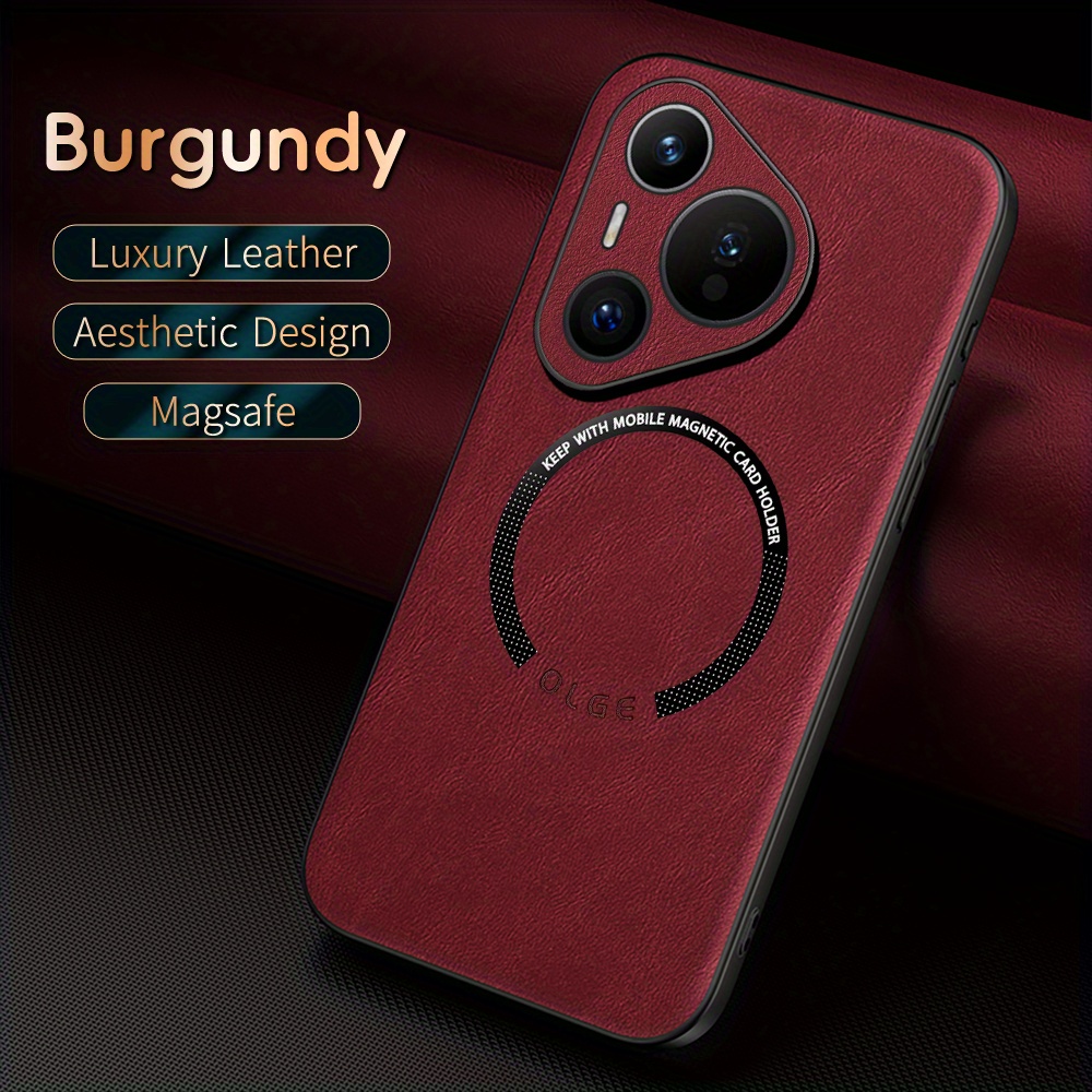 luxury PU leather phone case for HUAWEI P70 Ultra/P70pro+/P60pro/P50/P40 Support magnetic, Support car holder, protective, high-quality_voghion.com