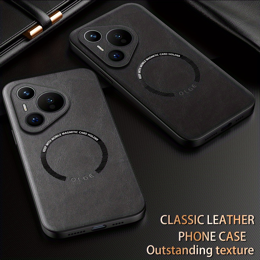 luxury PU leather phone case for HUAWEI P70 Ultra/P70pro+/P60pro/P50/P40 Support magnetic, Support car holder, protective, high-quality_voghion.com