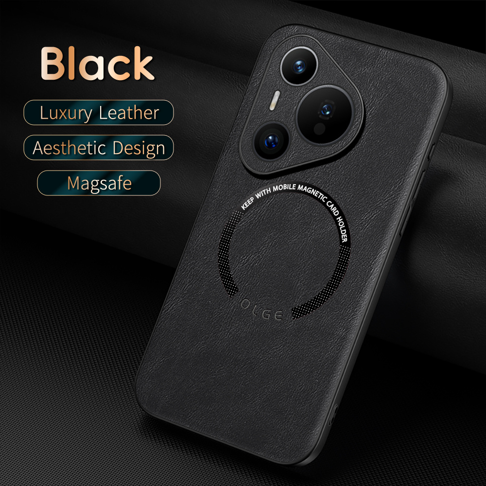 luxury PU leather phone case for HUAWEI P70 Ultra/P70pro+/P60pro/P50/P40 Support magnetic, Support car holder, protective, high-quality_voghion.com