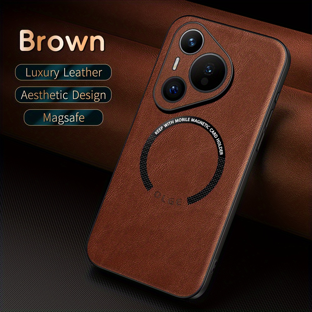 luxury PU leather phone case for HUAWEI P70 Ultra/P70pro+/P60pro/P50/P40 Support magnetic, Support car holder, protective, high-quality_voghion.com
