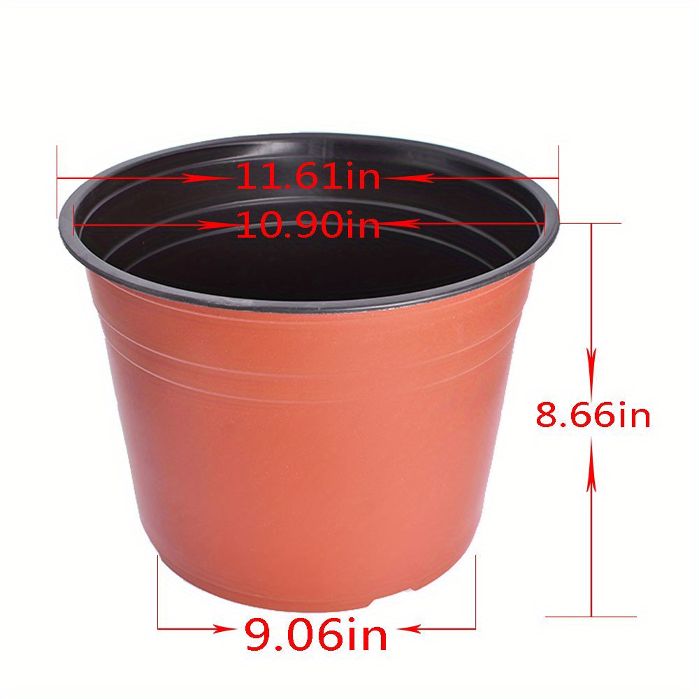 

50 Pack 11.8 Inch Nursery Pots Plastic Plant Pots Flexible Seedling Pot For Indoor And Outdoor Use