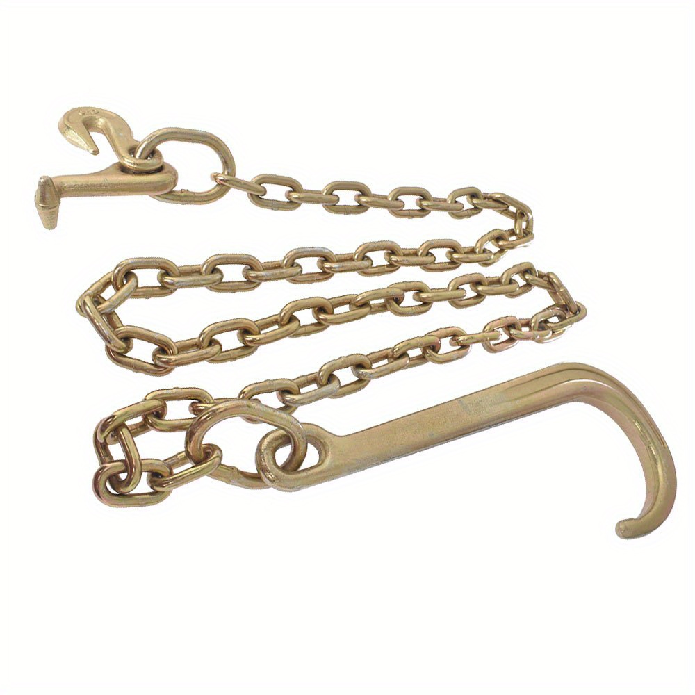 TEMU Wflnhb 5/16 X 6 Ft Grade 70 Tow Chain 15" Hook Recovery Axle