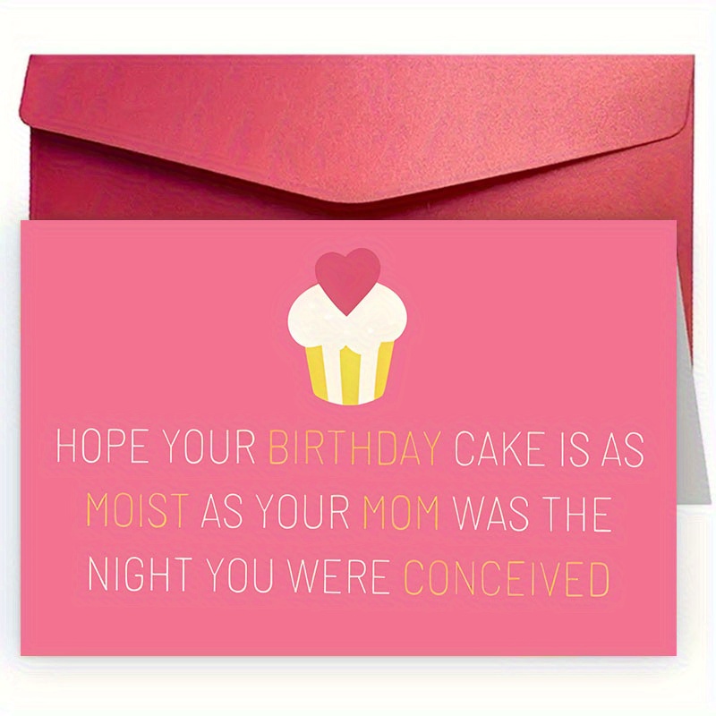 Funny Happy Birthday Card: Perfect Moms Dads Best Gift - Temu