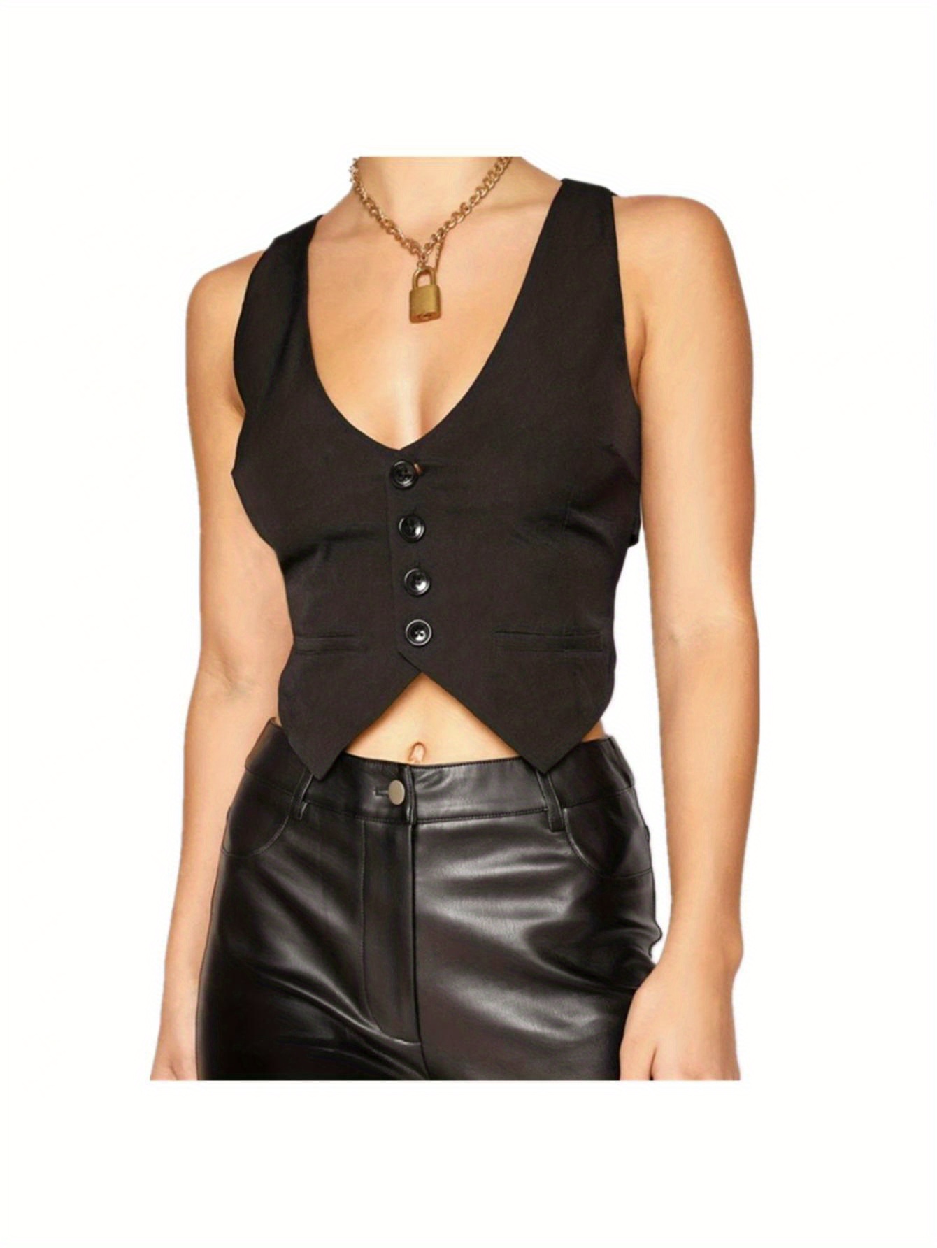 ladies waistcoat sold on Temu United States