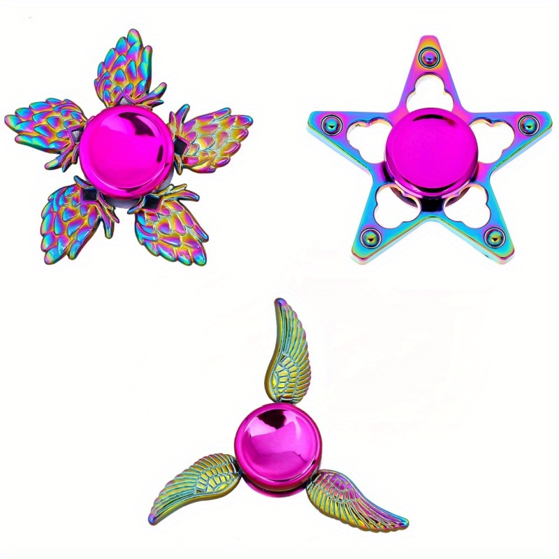 Colorful Alloy Fingertip Gyroscope Compact Novelty Toy Relax Temu