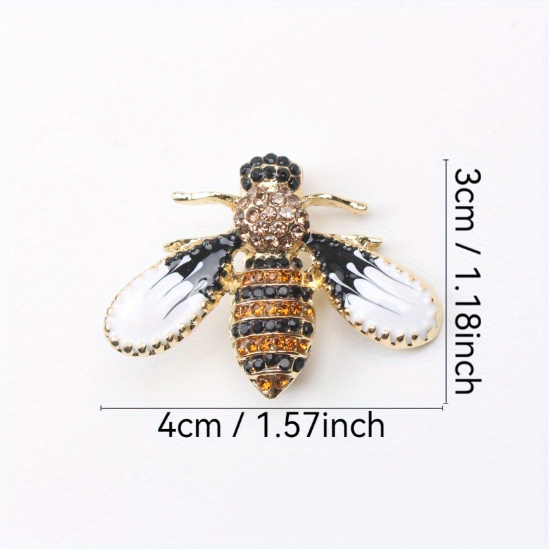 whimsical charm elegant cute bee brooch pin   insect lapel accessory for   gift idea details 1