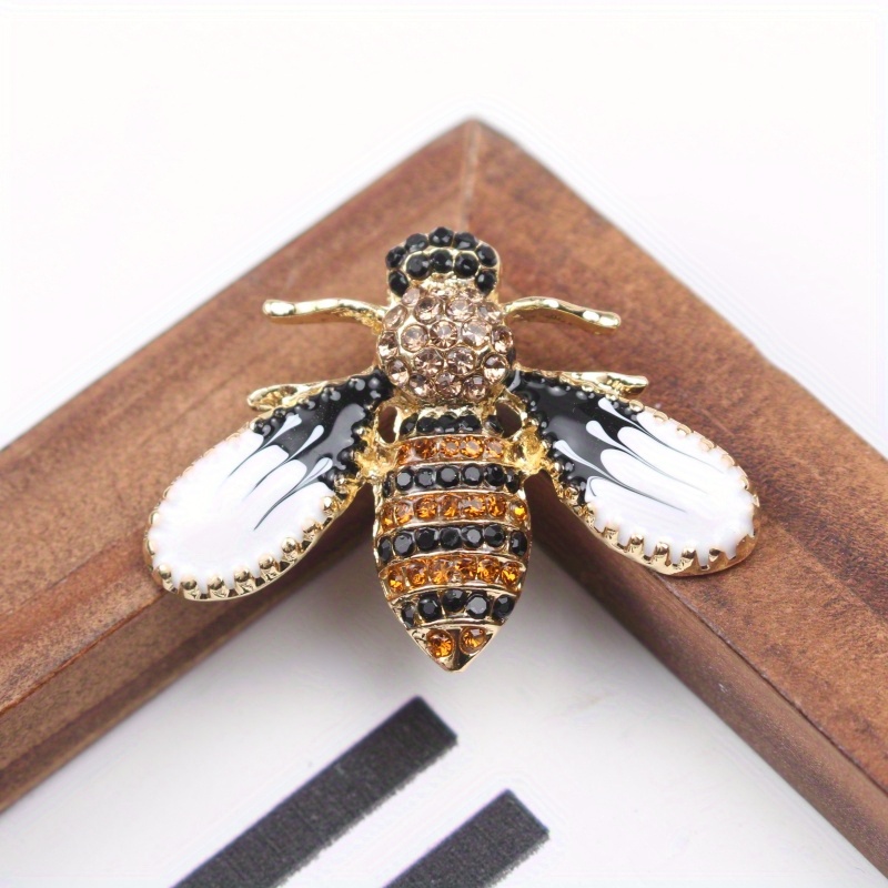 whimsical charm elegant cute bee brooch pin   insect lapel accessory for   gift idea details 2