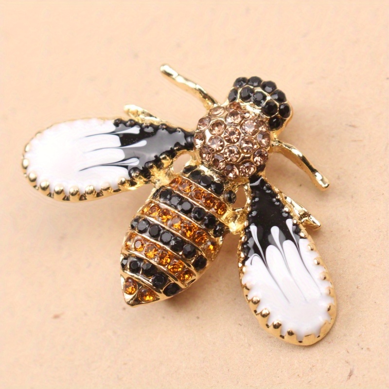 whimsical charm elegant cute bee brooch pin   insect lapel accessory for   gift idea details 3