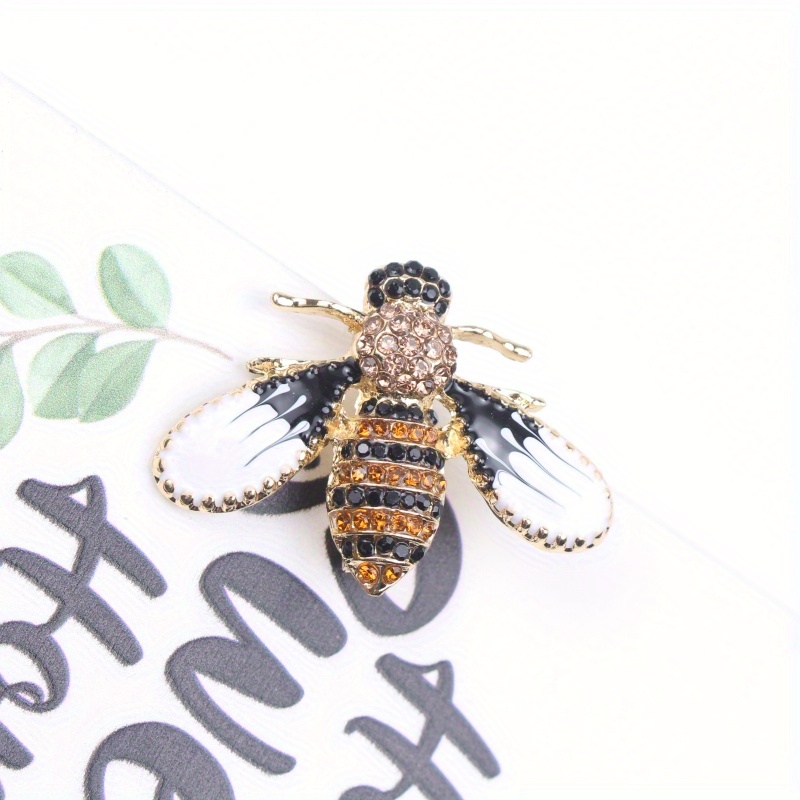 whimsical charm elegant cute bee brooch pin   insect lapel accessory for   gift idea details 4