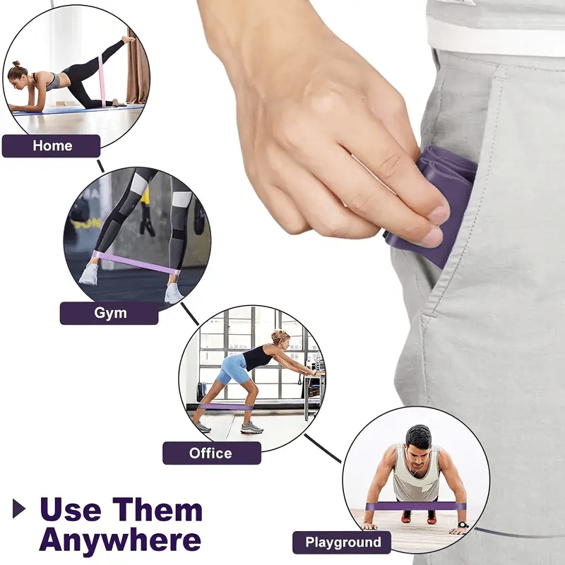 Bands Exercise Set Tpe Fabric Multifunctional Home Yoga Stretch Rope