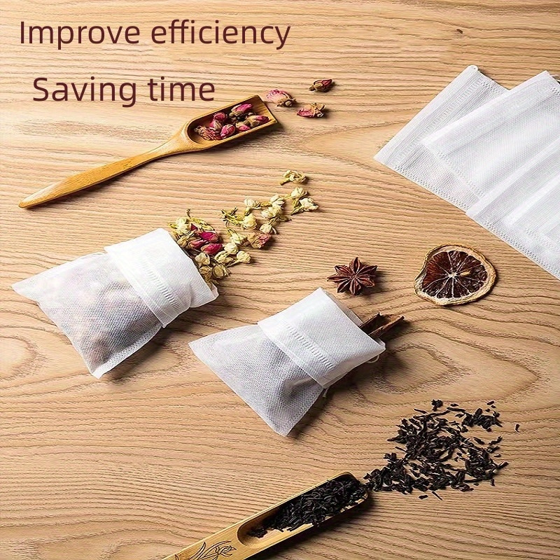 100  food grade non woven tea bags   coffee soup herbal   ideal for   use details 3