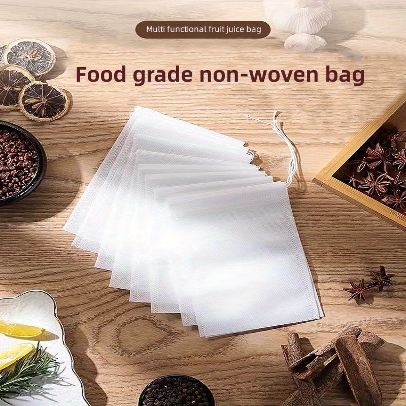 100  food grade non woven tea bags   coffee soup herbal   ideal for   use details 1