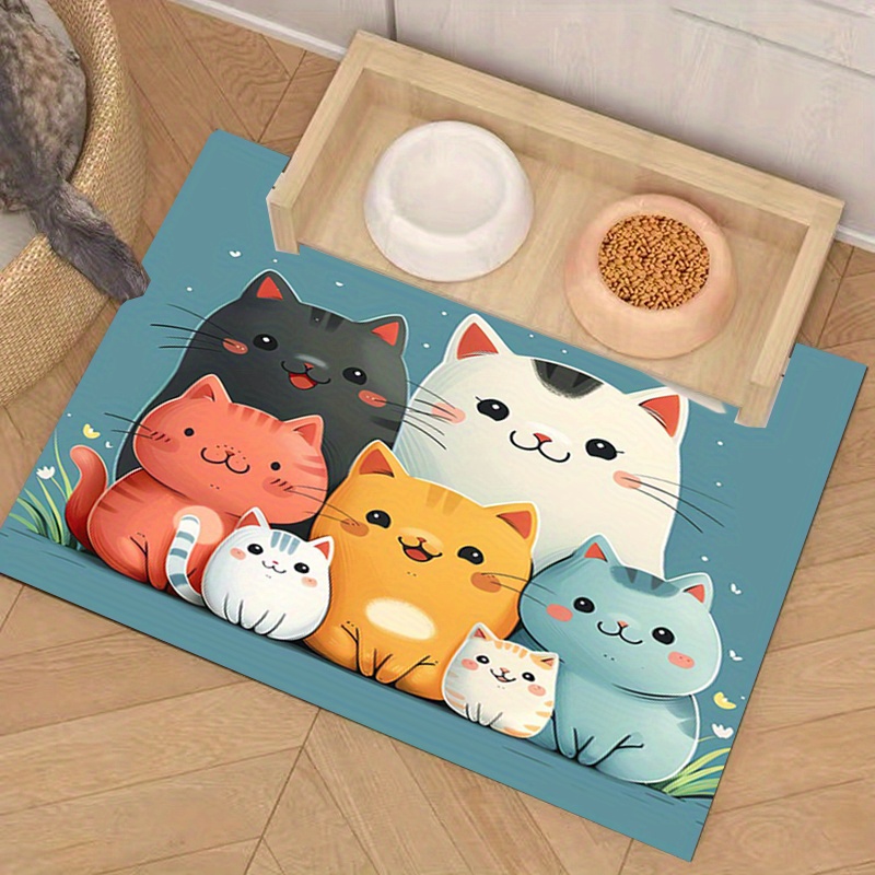 

1pc Of Feeding Mat For Pets, Suitable For Cats And Dogs, Serves As A And Sleeping Mat. Easy To Clean, Suitable For All , Quick-drying, And Absorbs Dirt.