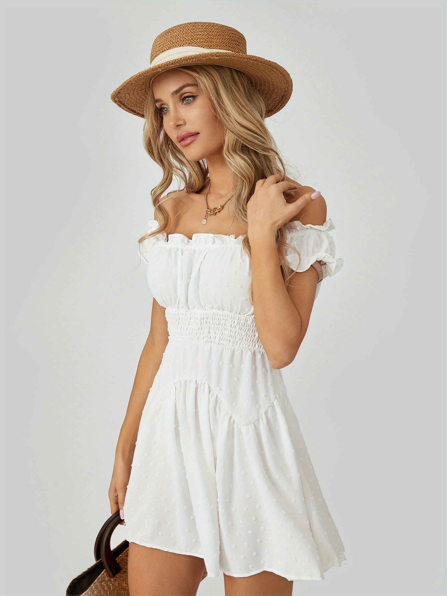 princess polly baby blue dress 1pc vintage style cotton shoulder a line dress women solid