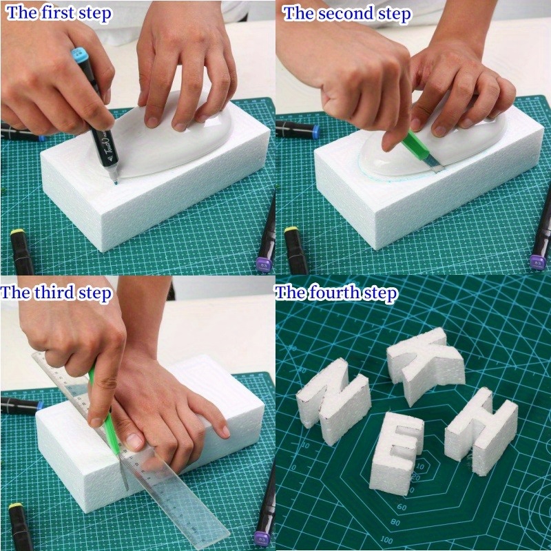 White Foam Blocks Perfect Crafting Drawing Modeling Floral Temu