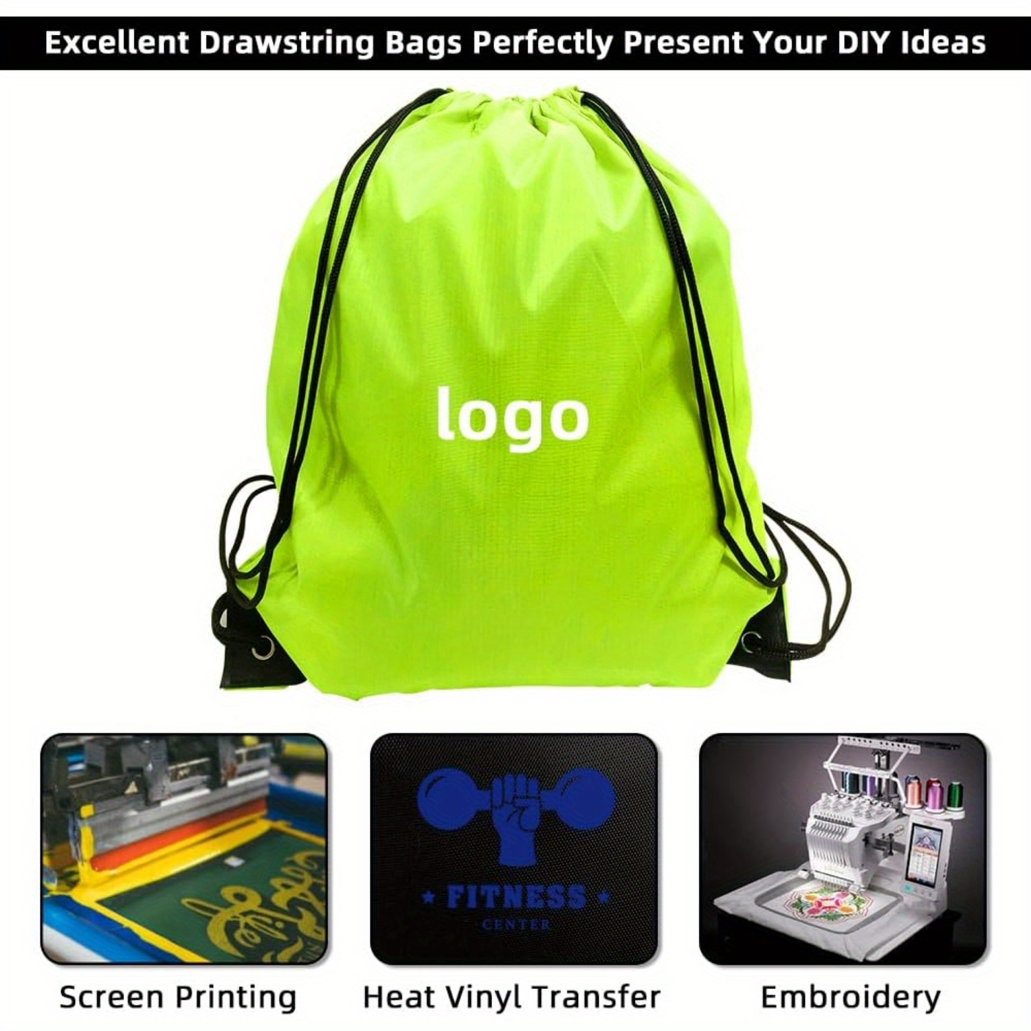 Bags Wholesale 25Pcs Drawstring Backpack Bulk Gym Bags Cinch Sack