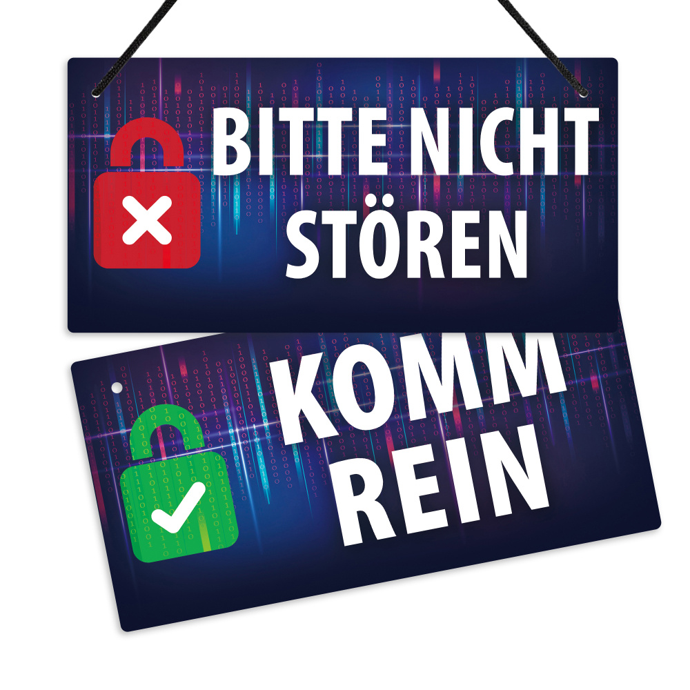 Putuo Decor German "/komm Rein" Double-sided Door Sign - Pvc Plaque, Wall Hanging For Office, , , Restaurant - 1pc