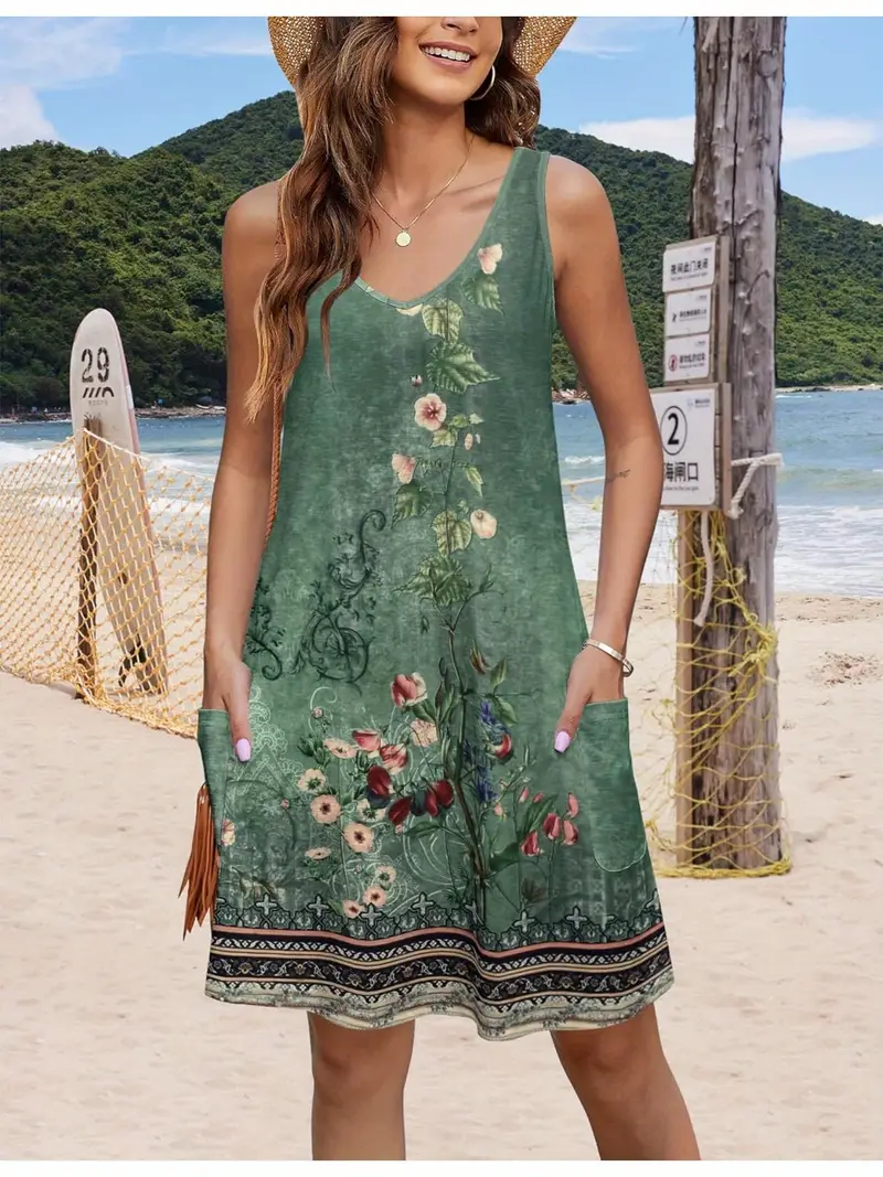 women t shirt dress pockets summer beach dress women v neck - Temu women t shirt dress pockets summer beach dress women v neck - Temu