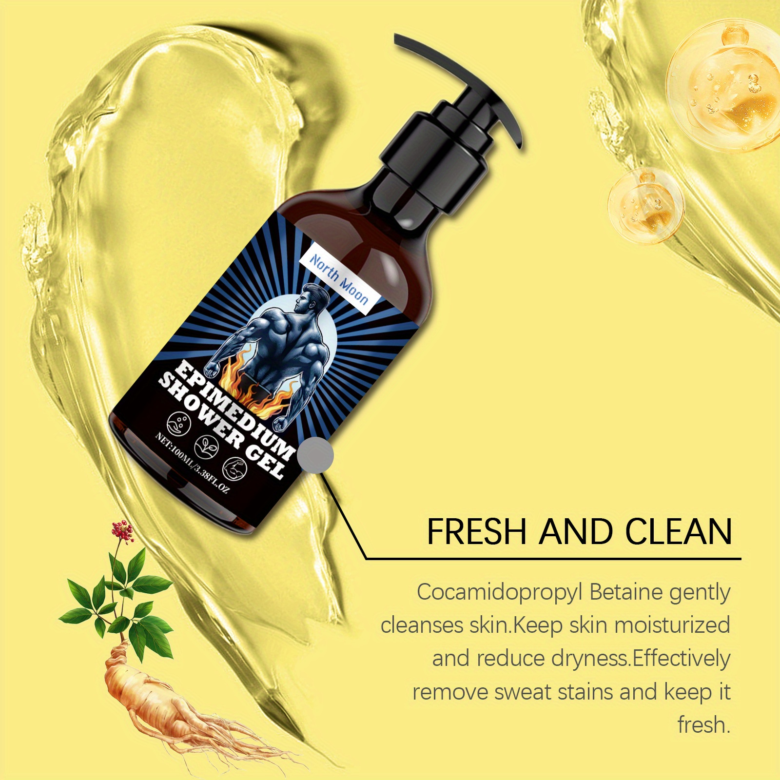 Hydrating Soothing Men's Body Wash Formaldehyde free skin Temu