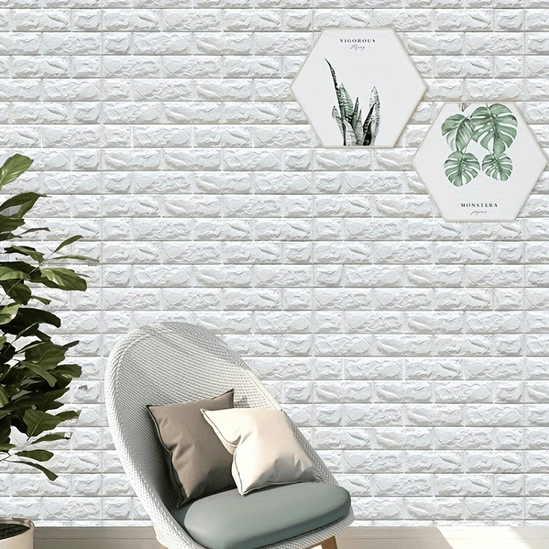 10pcs   3d brick wall stickers waterproof mold resistant soft   decor for   dorm wall stickers home decor details 1