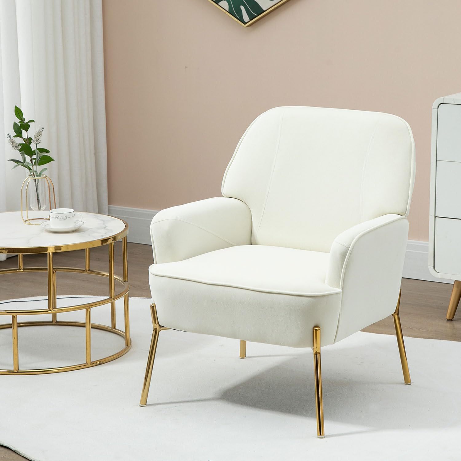 Image of Modern Living Room Armchair, Chair For Living Room And Bedroom, Sofa Chair, Supports Up To 135kg