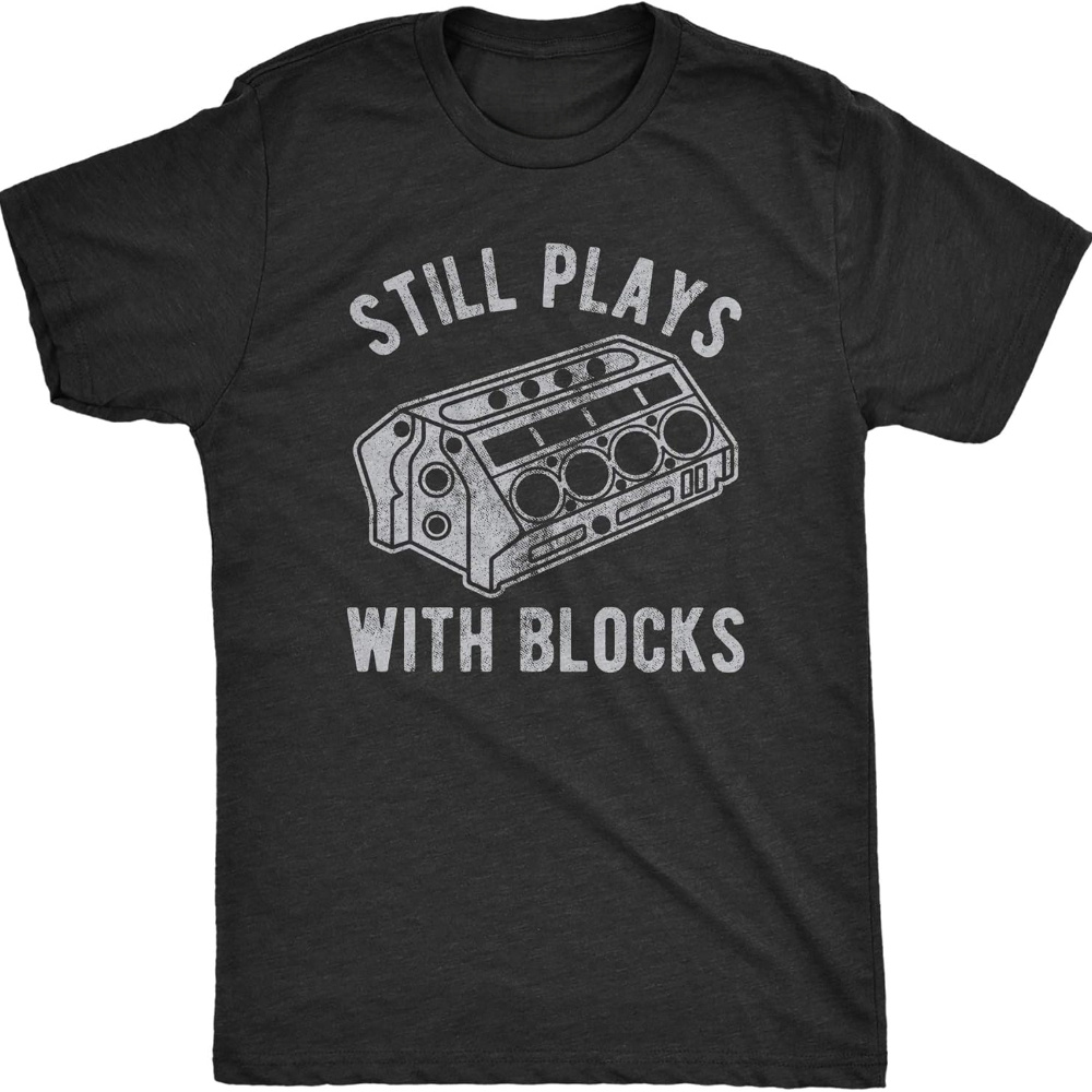 

Men's T-shirt Fun Car Mechanist Racing Garage Pattern